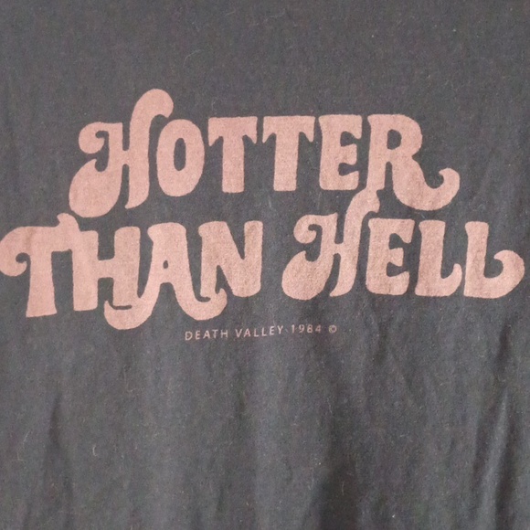 SZ M JOHN GALT /BRANDY MELVILLE 'HOTTER THAN HELL' DEATH VALLEY TEE - Picture 3 of 3